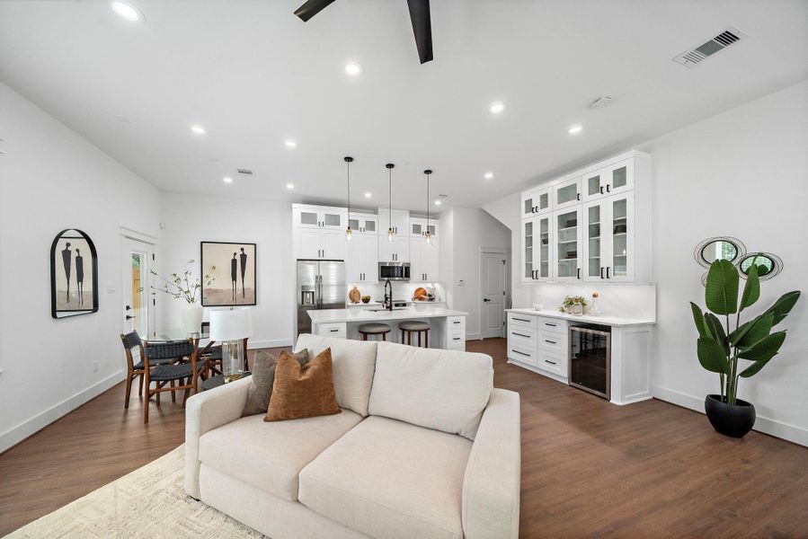 Furnished interior view inside a new home in , Houston (Image 7). Furnished interior view inside a new home in , Houston (Image 7).