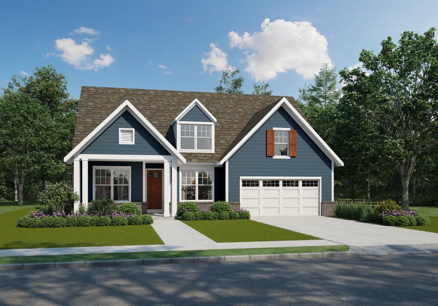 Representative exterior photo of a completed home built from the Nelson by Grant & Co in Twin Oaks, Oakland, TN (Image 5).