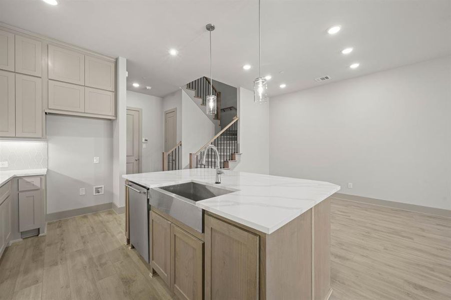 Furnished interior view inside a new home in , Farmers Branch (Image 13).