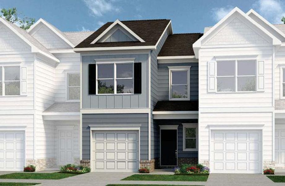 Front exterior of a new home in Fairington, Cartersville, GA, highlighting curb appeal (Image 1). Front exterior of a new home in Fairington, Cartersville, GA, highlighting curb appeal (Image 1).