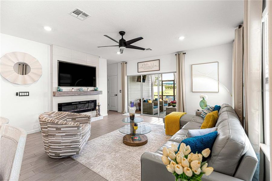 Furnished interior view inside a new home in , Ocala (Image 9).