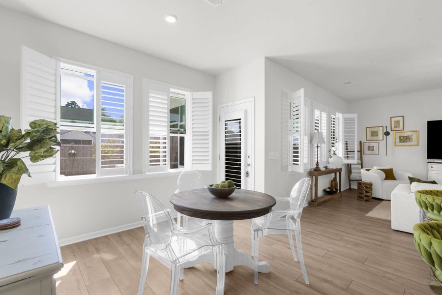 Furnished interior view inside a new home in Sweetgrass at Summers Corner, Summerville (Image 47).