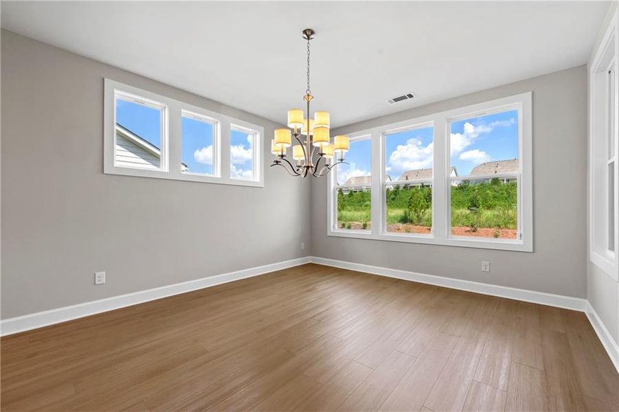 Spacious, unfurnished interior of a new home in Cresswind Georgia at Twin Lakes, Hoschton (Image 31).