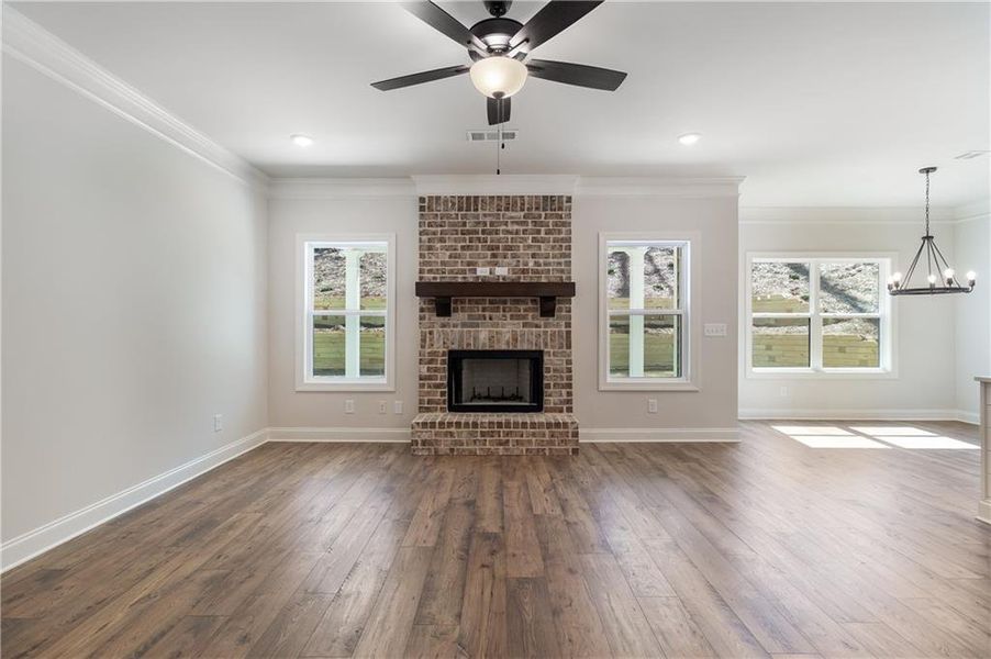 Spacious, unfurnished interior of a new home in Red Oak Ridge, Loganville (Image 23). Spacious, unfurnished interior of a new home in Red Oak Ridge, Loganville (Image 23).