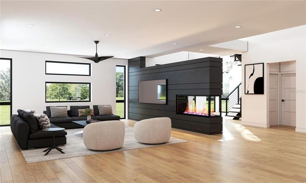 Furnished interior view inside a new home in , Tampa (Image 3).