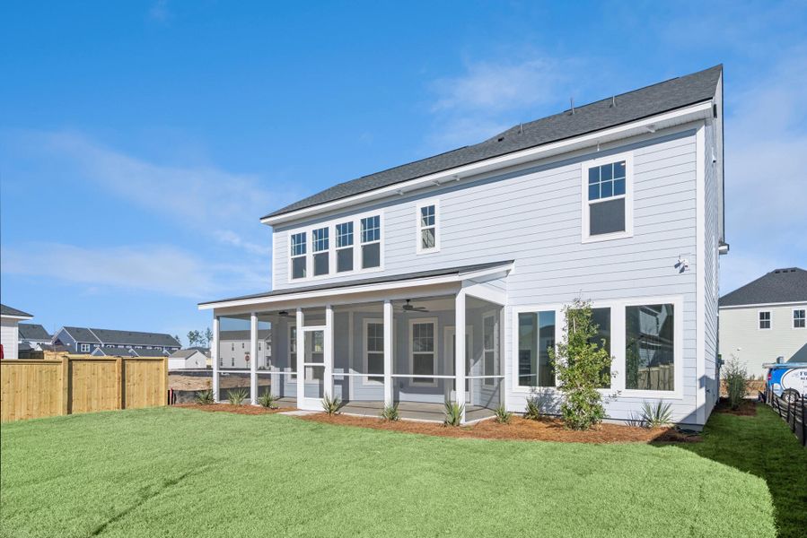 Exterior details and patio area of a home in Nexton - Midtown - The Village Collection, Summerville (Image 4).