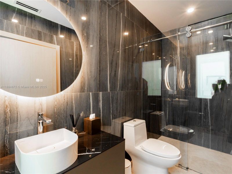 Furnished interior view inside a new home in , Miami (Image 17).