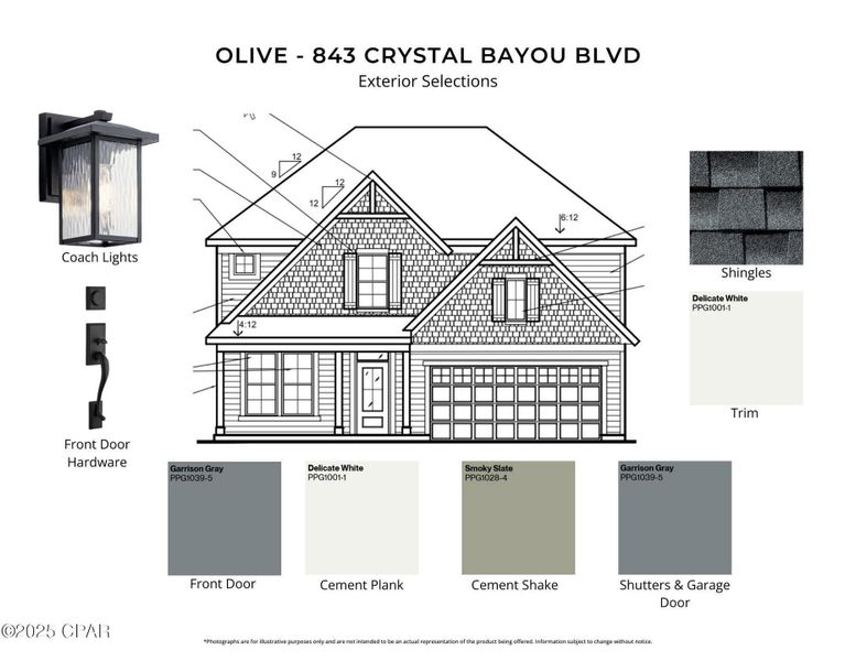 Exterior rendering of this home design in Breakfast Point East, Panama City Beach, FL (Image 1). Exterior rendering of this home design in Breakfast Point East, Panama City Beach, FL (Image 1).
