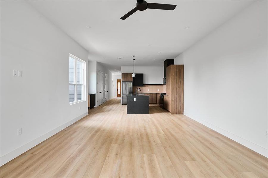 Wide open space in living room