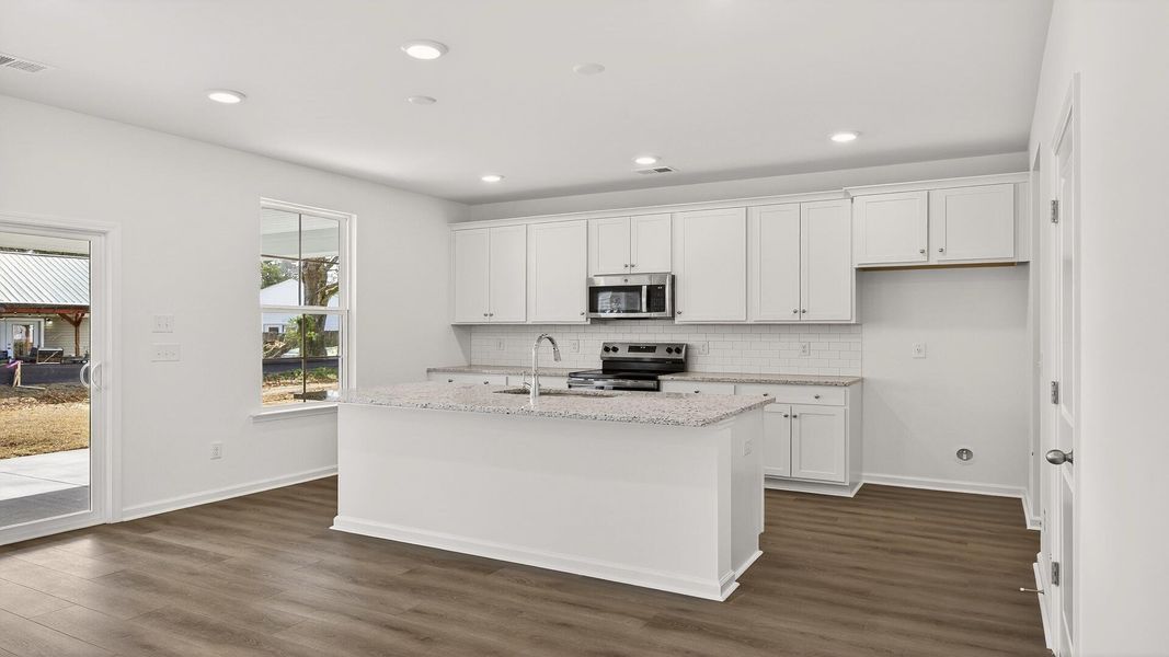 Furnished interior view inside a new home in Creekside at Andrews, Summerville (Image 6).