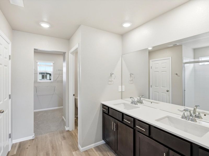 Furnished interior view inside a new home in Meridian Ranch, Peyton (Image 10).