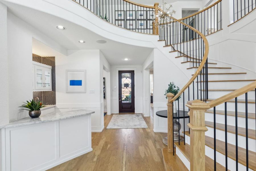 Furnished interior view inside a new home in South Pointe, Mansfield (Image 6). Furnished interior view inside a new home in South Pointe, Mansfield (Image 6).