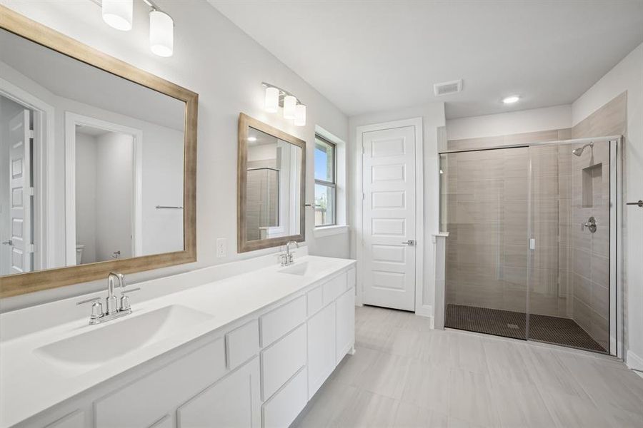 Furnished interior view inside a new home in Karis - Village Series, Crowley (Image 12). Furnished interior view inside a new home in Karis - Village Series, Crowley (Image 12).