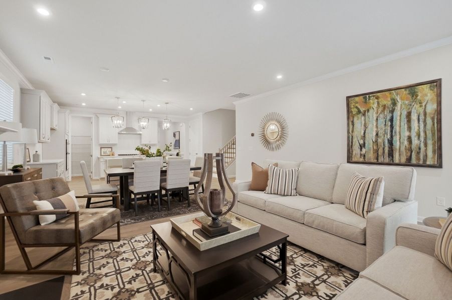 Furnished interior view inside a new home in Roseshire Chase, Huntersville (Image 13).