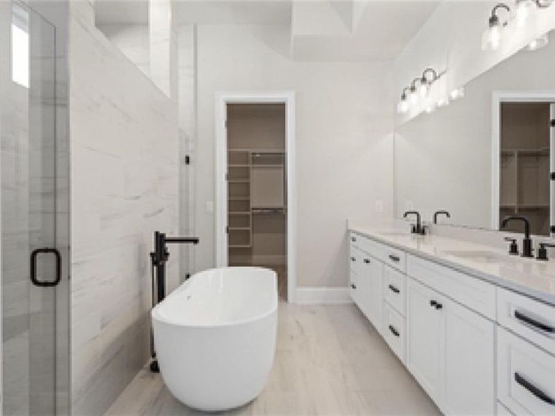 Furnished interior view inside a new home in The Village at Towne Lake, Woodstock (Image 12).