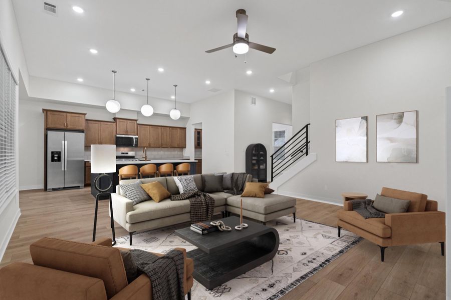 Furnished interior view inside a new home in Walker Farms, Bartlett (Image 10).