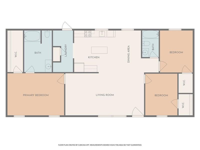 2D floor plan layout of this home in , Resaca, GA (Image 4).