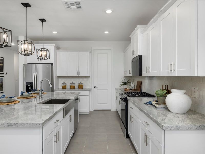 Furnished interior view inside a new home in Mountain View Estates Signature Series, Buckeye (Image 6).