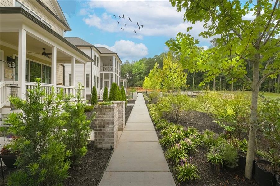 Exterior details and patio area of a home in Pendergrast Farm, Atlanta (Image 3).