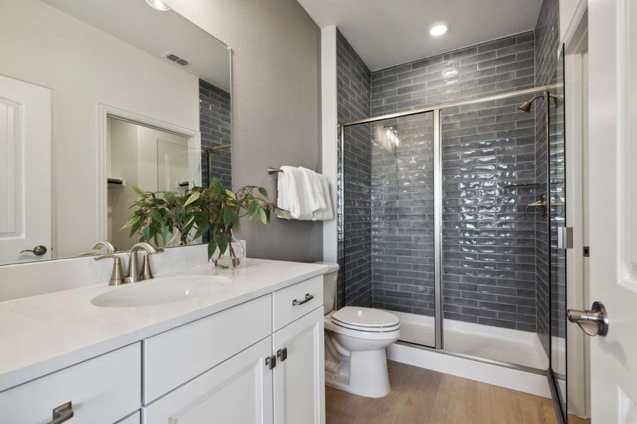 *Model Representation - secondary room with private bathroom
