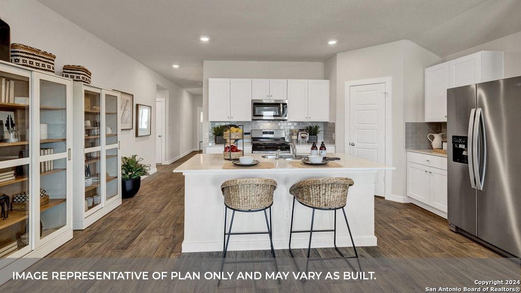 Furnished interior view inside a new home in Trace, San Marcos (Image 14).