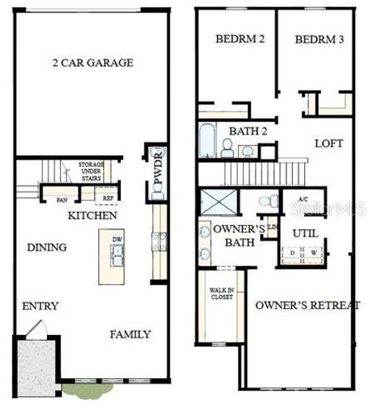 2D floor plan layout of this home in , St. Cloud, FL (Image 3).