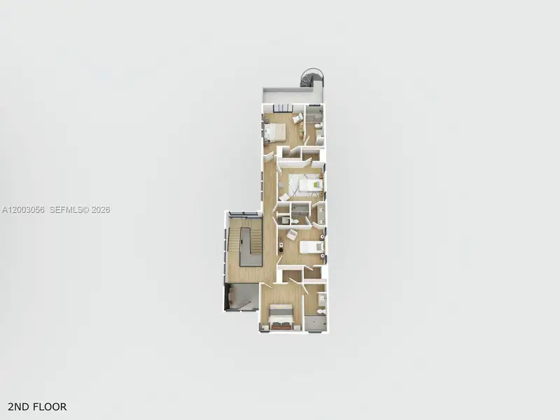 2D floor plan layout of this home in , Biscayne Park, FL (Image 3).