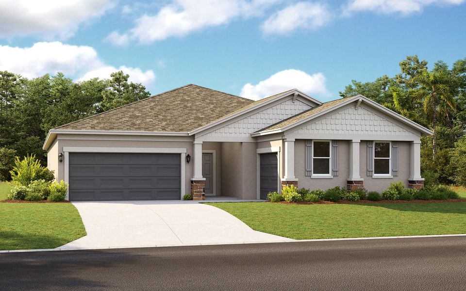 Representative exterior photo of a completed home built from the Southgate by Stanley Martin Homes in Groves at Grand Island, Grand Island, FL (Image 2).