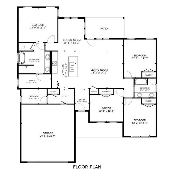 2D floor plan layout of this home in , Bastrop, TX (Image 5).