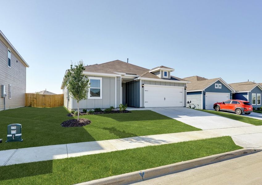 The Reed has a wonderful driveaway that leads to the garage.