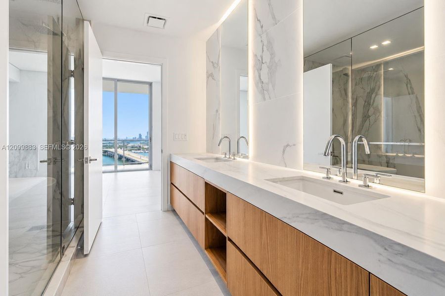 Furnished interior view inside a new home in , Miami (Image 7).