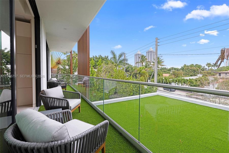 Exterior details and patio area of a home in , Miami Beach (Image 28).
