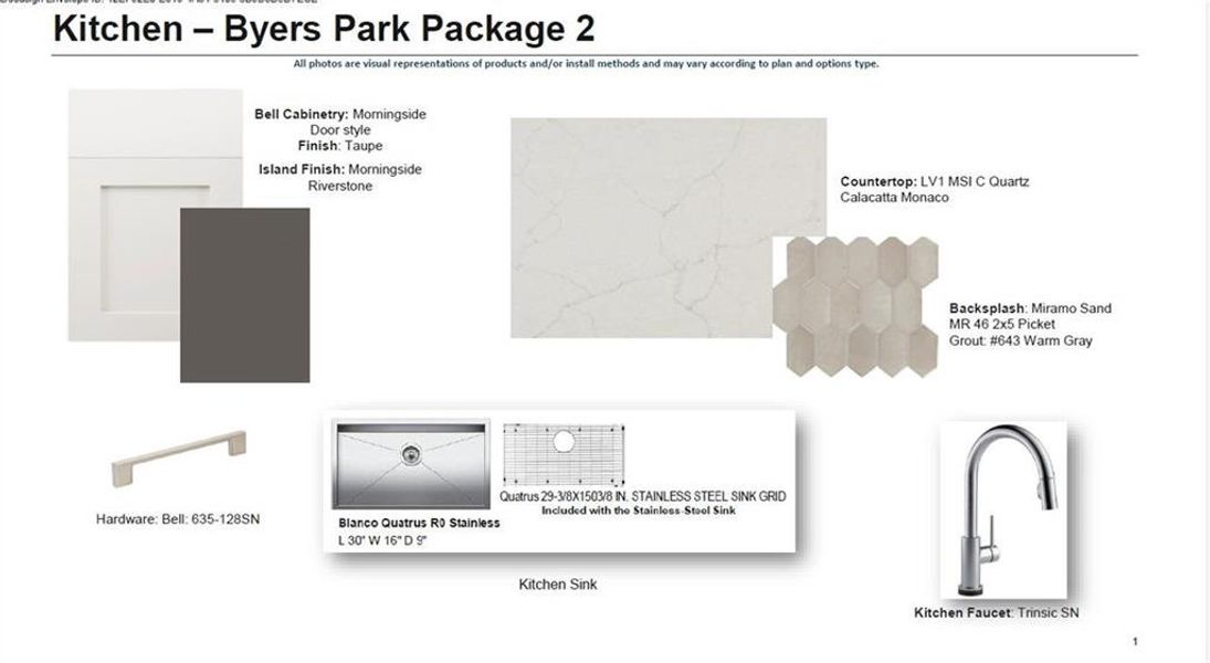 Sample of building materials used in homes in Byers Park, Alpharetta (Image 52).