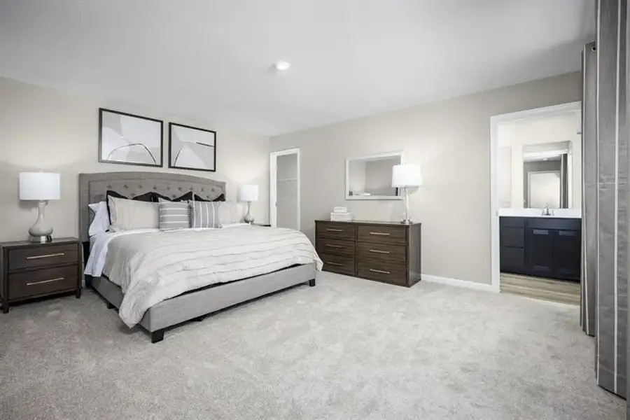 Furnished interior view inside a new home in Summertree, Stone Mountain (Image 10). Furnished interior view inside a new home in Summertree, Stone Mountain (Image 10).