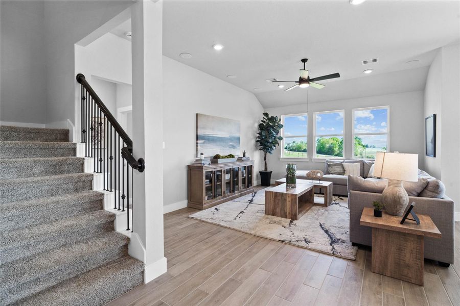 Open-concept living and dining space! Open-concept living and dining space!