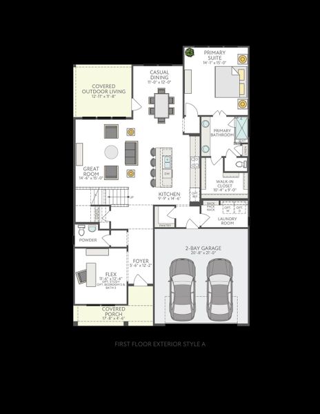 2D floor plan layout of this home in Lagos Reserve, Manor, TX (Image 4). 2D floor plan layout of this home in Lagos Reserve, Manor, TX (Image 4).