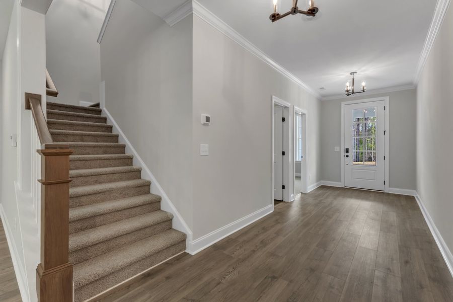 Representative unfurnished interior of a home built from the The Hampton by RobuckHomes in Baylee Ridge, Selma (Image 26). Representative unfurnished interior of a home built from the The Hampton by RobuckHomes in Baylee Ridge, Selma (Image 26).