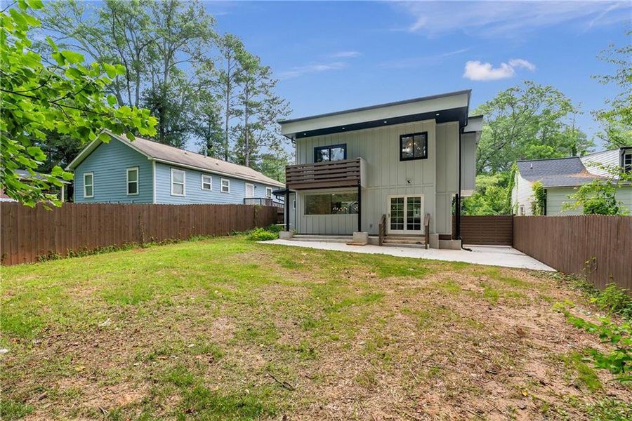 Front exterior of a new home in , Atlanta, GA, highlighting curb appeal (Image 17).