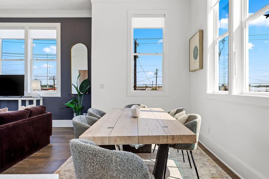 Image of model home with similar floorplan.