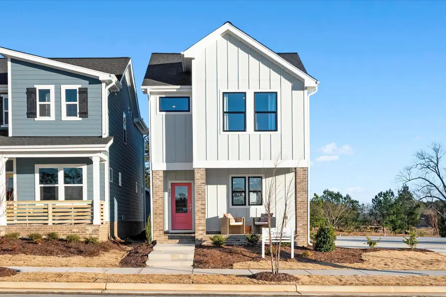 Representative exterior photo of a completed home built from the Creator by Garman Homes in Allen Park, Raleigh, NC (Image 19). Representative exterior photo of a completed home built from the Creator by Garman Homes in Allen Park, Raleigh, NC (Image 19).