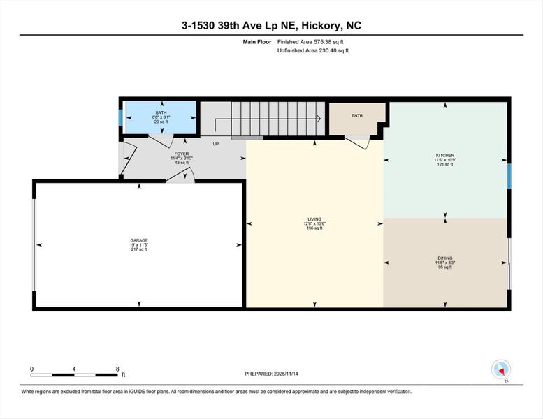 2D floor plan layout of this home in Bear Park, Hickory, NC (Image 6).