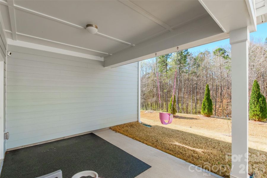 Exterior details and patio area of a home in Eckley, Mooresville (Image 25).