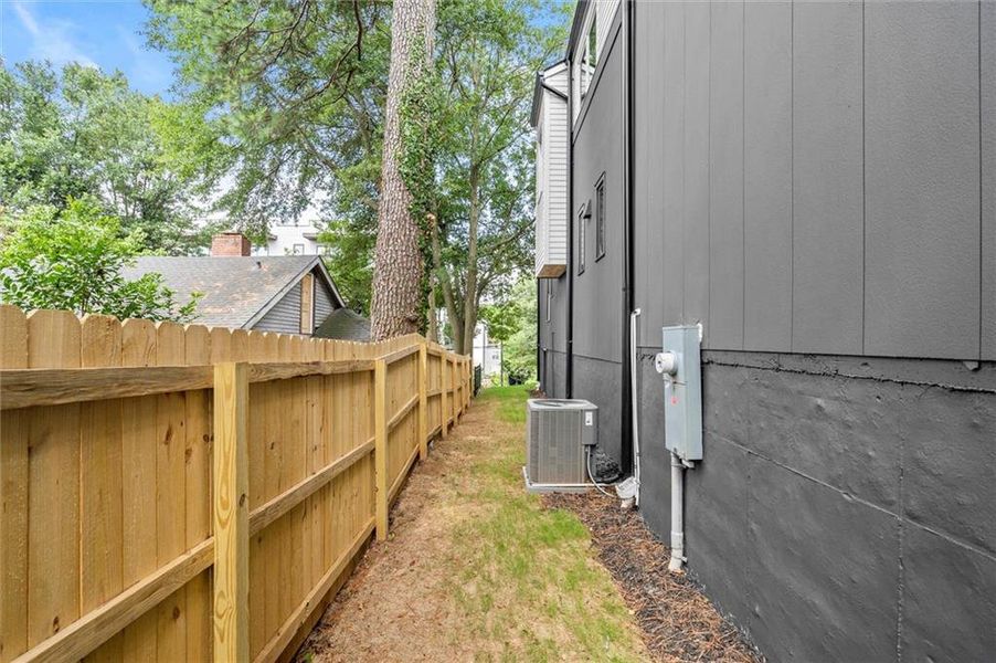 Exterior details and patio area of a home in , Atlanta (Image 32). Exterior details and patio area of a home in , Atlanta (Image 32).