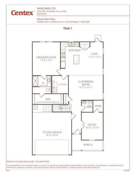 Floor Plan - 1st