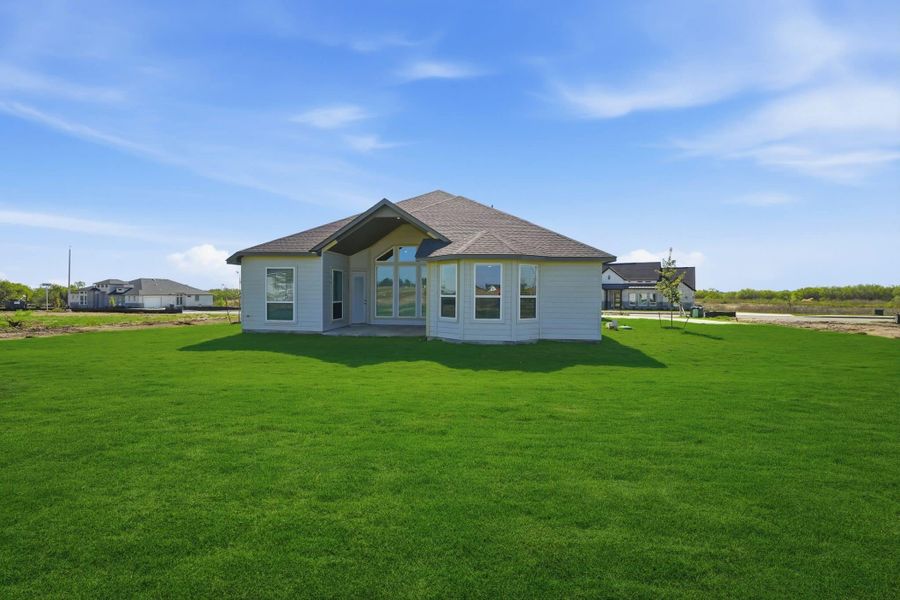 Representative exterior details of a home built from the Brandon by Chesmar Homes in Sienna Lakes, San Antonio (Image 3).