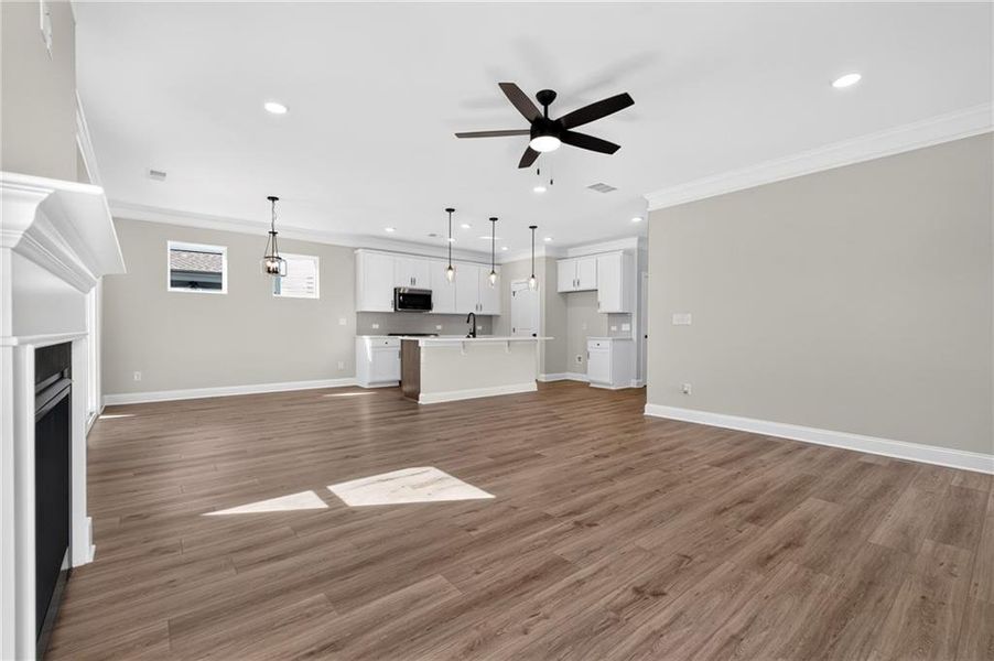Spacious, unfurnished interior of a new home in Villas at Dawsonville, Dawsonville (Image 38). Spacious, unfurnished interior of a new home in Villas at Dawsonville, Dawsonville (Image 38).