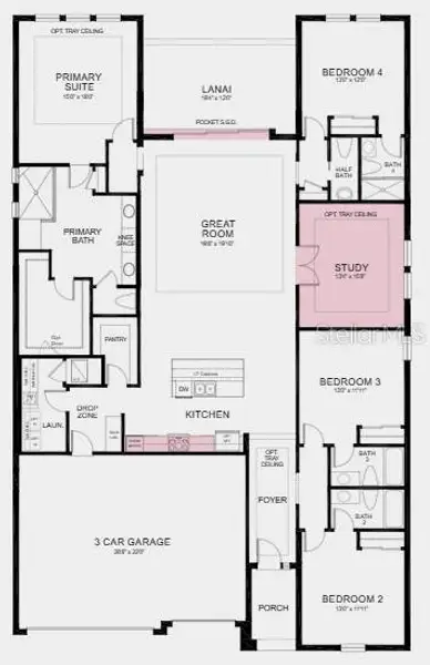 2D floor plan layout of this home in Windward Preserve, Cocoa, FL (Image 2). 2D floor plan layout of this home in Windward Preserve, Cocoa, FL (Image 2).