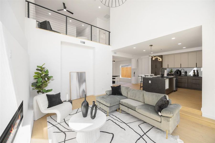 Furnished interior view inside a new home in , Dallas (Image 7).