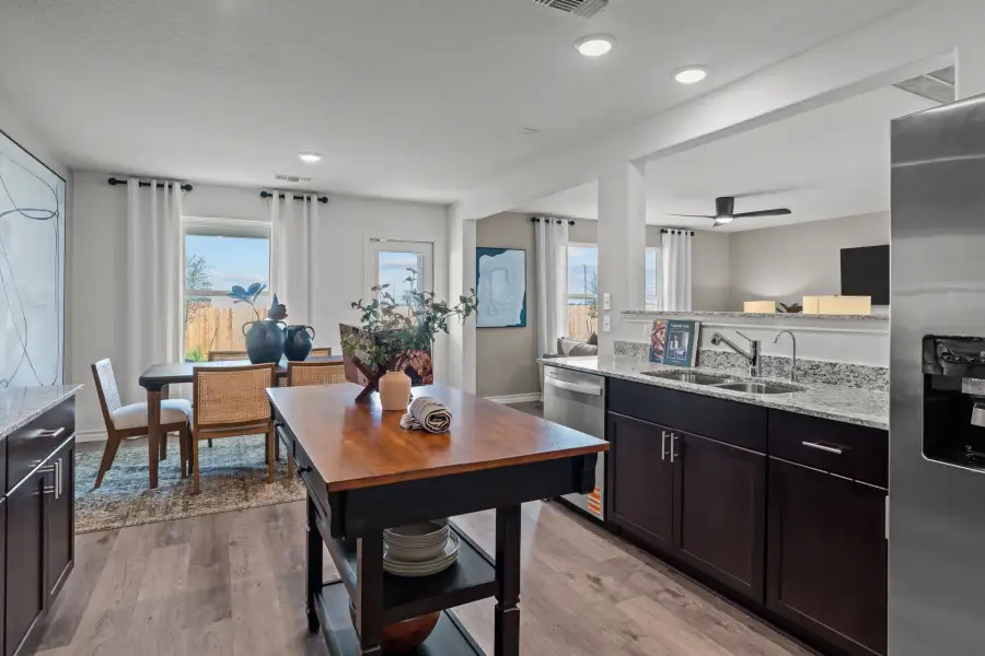 Furnished interior view inside a new home in Meadows at Clear Springs, New Braunfels (Image 12).