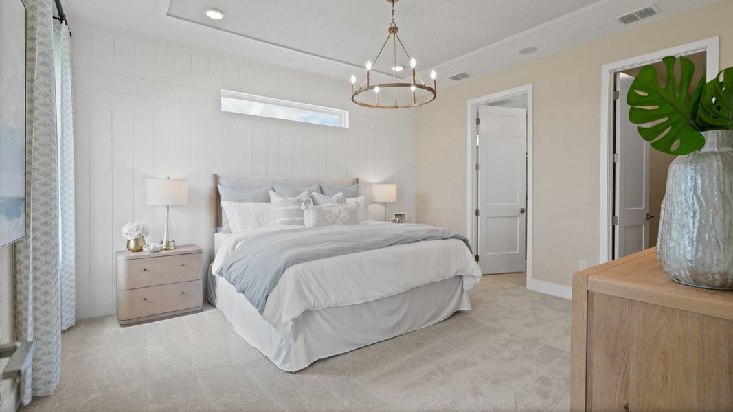 Representative furnished interior of a home built from the Sweetgum by DRB Homes in Trailside, Mount Dora (Image 40).